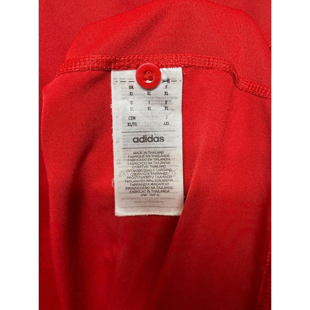 Adidas Men's Red Bulldogs V Logo Polo Shirt XL Athletic Golf - Picture 4 of 6
